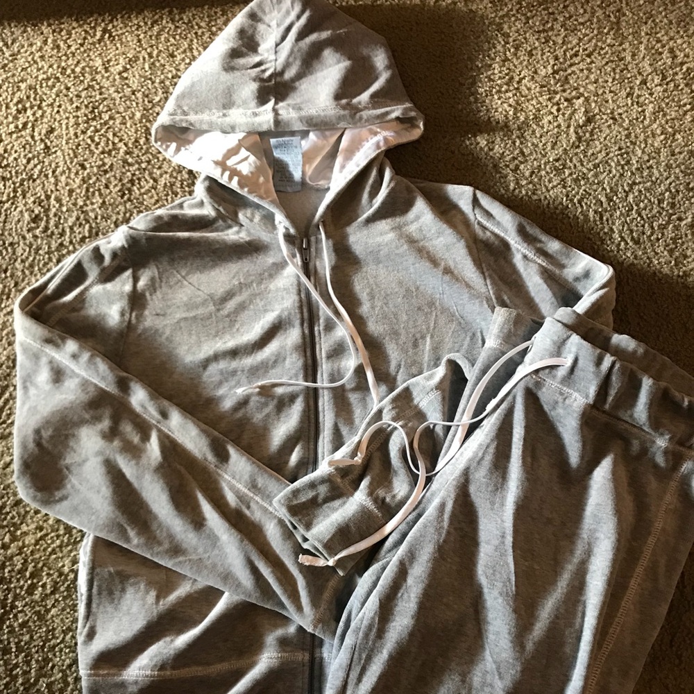 Vintage velour grey Jogger Set